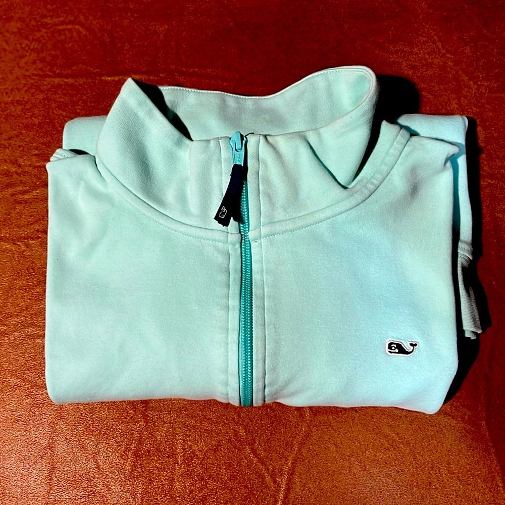 Vineyard Vines MINT 3/4 Zip Pullover Sweater Women’s x-Large